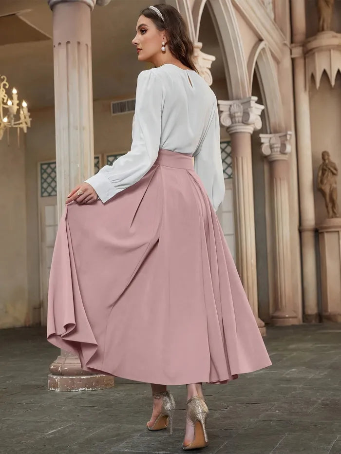 Warada Length Pleated Skirt