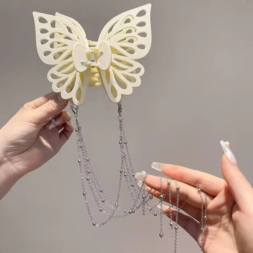 Tassel Butterfly Glam Clip