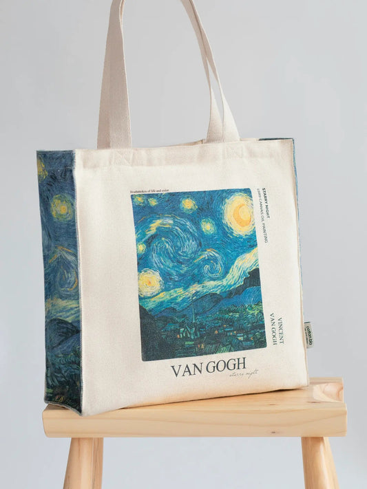 Starry Night Artistic Tote